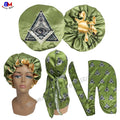 Customize Satin Silky Zodiac Signs Bonnet and Durag Set Hair Care Turban for Men