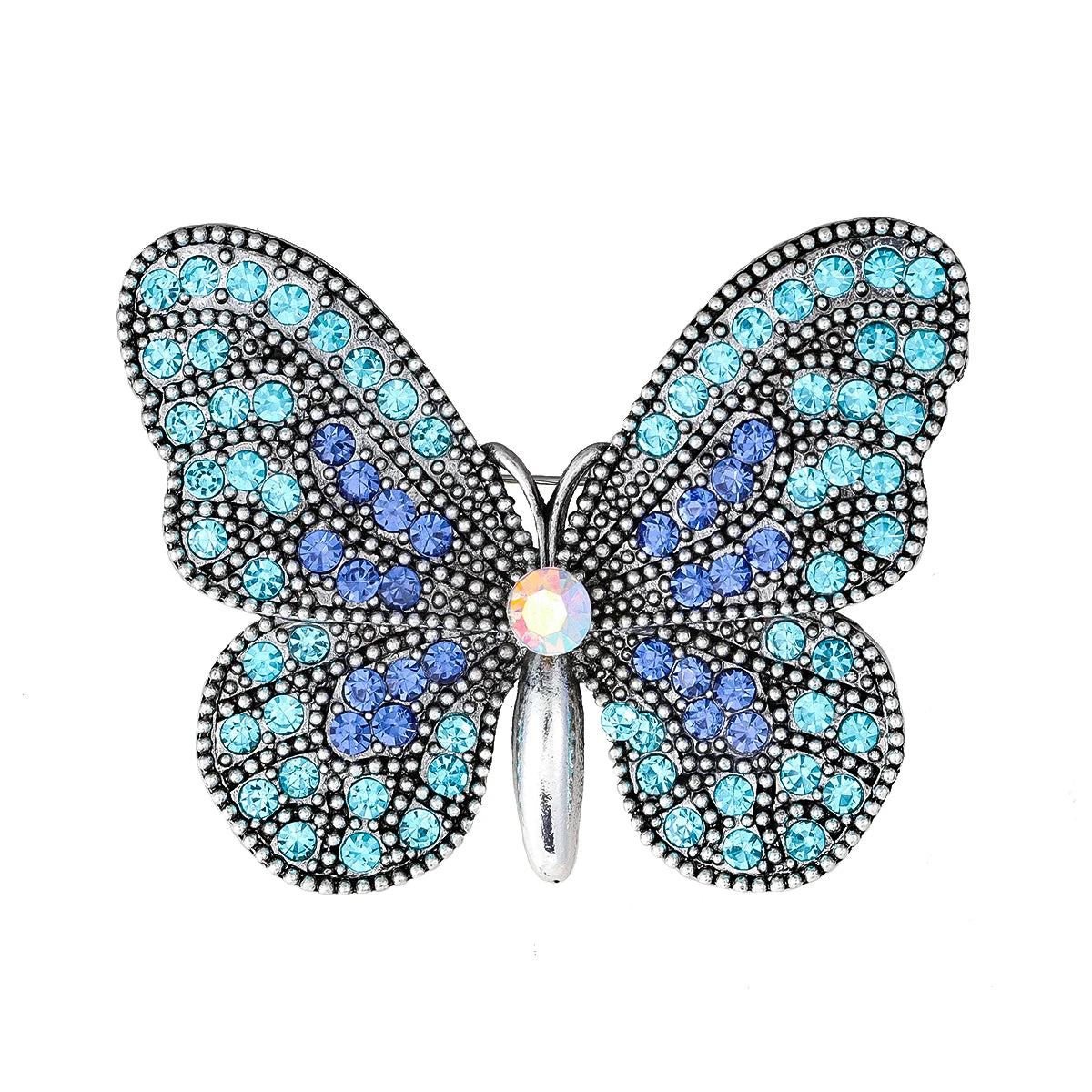 Weiman Flying Insect Butterfly Brooches Luxury Women Fashion Rhinestone Crystal Silver Plated Customize Designer Brooch Pins