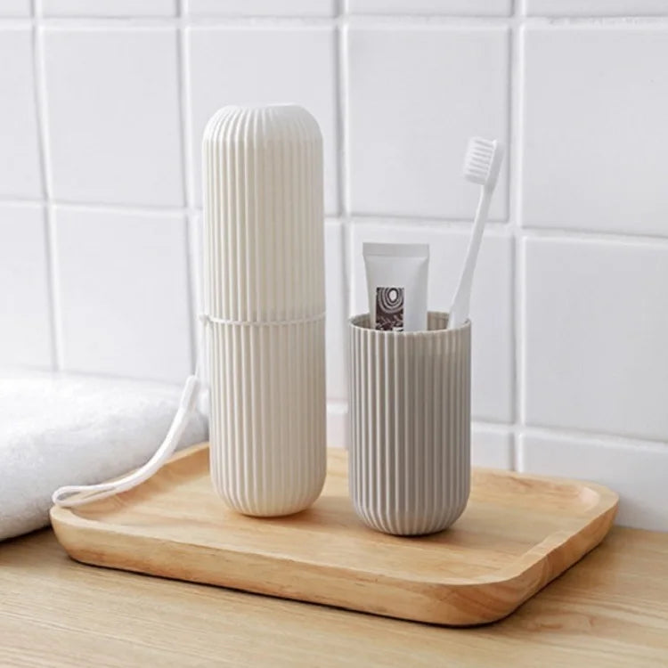 HelloWorld Travel Toothbrush Box Toothbrush Organizer Dust-proof Tooth Brush Holder Case Storage Box Bathroom Accessories