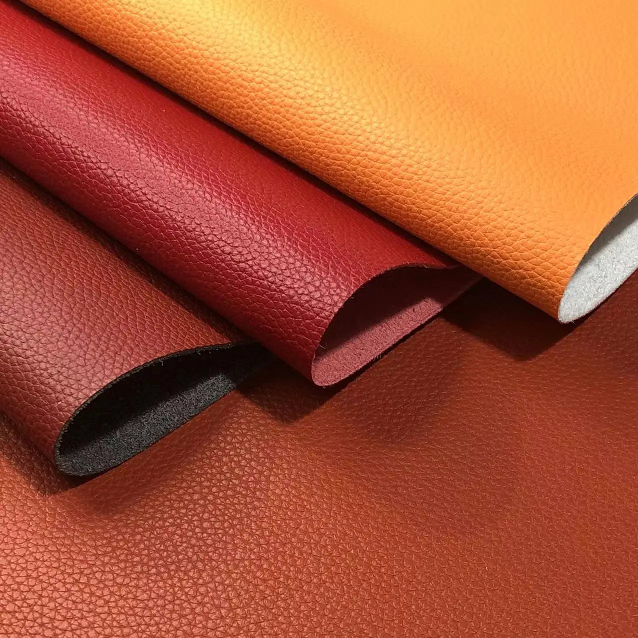 Rolls for Sofa Bag Car Seat Furniture Faux Leather Synthetic Leather Small Litchi Grain Leather Microfiber
