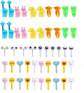 Reusable Decorative Mini Plastic Cute Animal Cartoon Bento Fruit Food Picks Forks Set for Kids