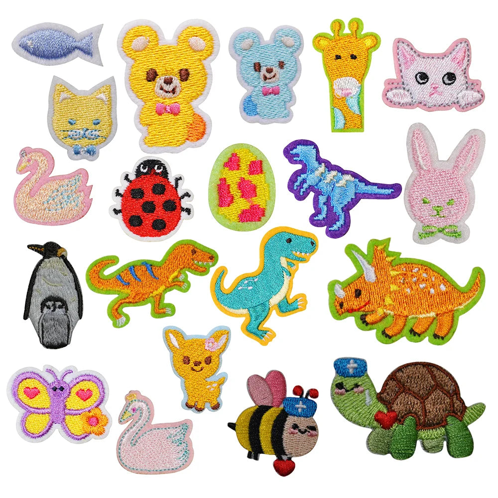 Wholesale Personalized Computerized Machine Embroidery Animal Patches for Boy Hats Cap