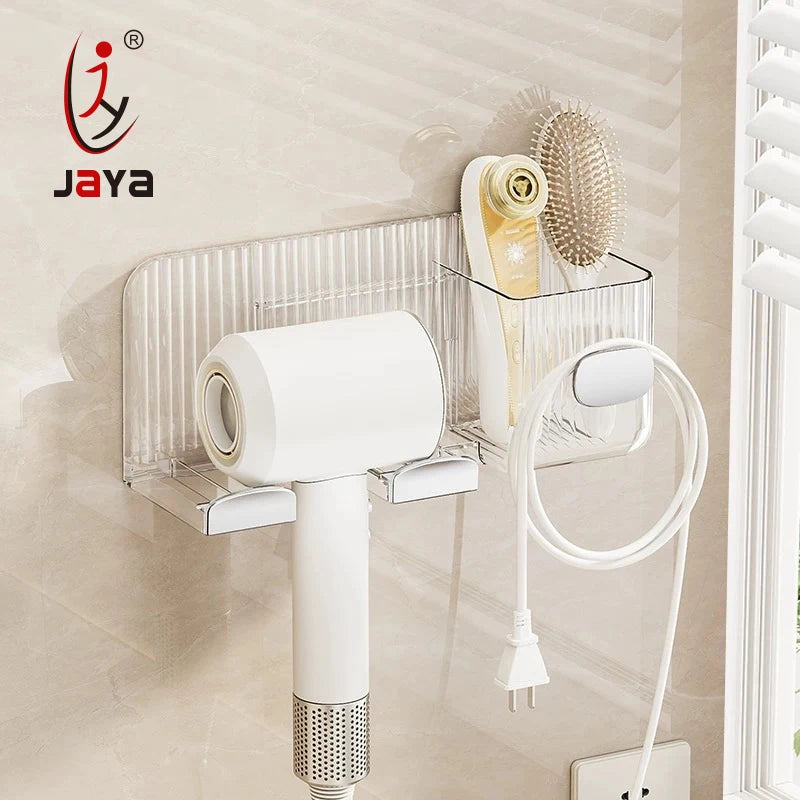 JAYA Hair Dryer Holder Bathroom Toilet air Duct Storage Rack Comb Storage Rack