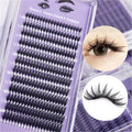 Wholesale Faux Mink Cluster Lash D Roll Volume Fox Soft Individual Extensions Wholesale DIY Cluster Lash Clusters Tray