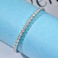 High Quality 2.5mm to 5mm D FL-VVS1 Moissanite Diamond Bracelets 925 Sterling Silver Moissanite Tennis Bracelets & Bangles