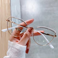 Hot Selling Cat Eye Fashion Women Metal Blue Light Blocking Glasses UV400 Spring Hinge Blue Light Glasses