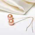 Natural White Pink Purple Round Freshwater Loose Pearls Half Hole for Making Jewelry DIY Accessories