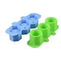 Custom 3 Holes Silicone Glass Cup Ice Tray  Mold Silicone Popsicle Mold Silicone Concrete Mold Ceramic Cl