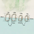 Geometric Stainless Steel 304 Metal  Buckle Lock Accessories