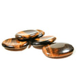 DIY Bulk Wholesale Natural Crystal Palm Stone Semi-precious Thumb Yellow Tiger Eye Worry Stone