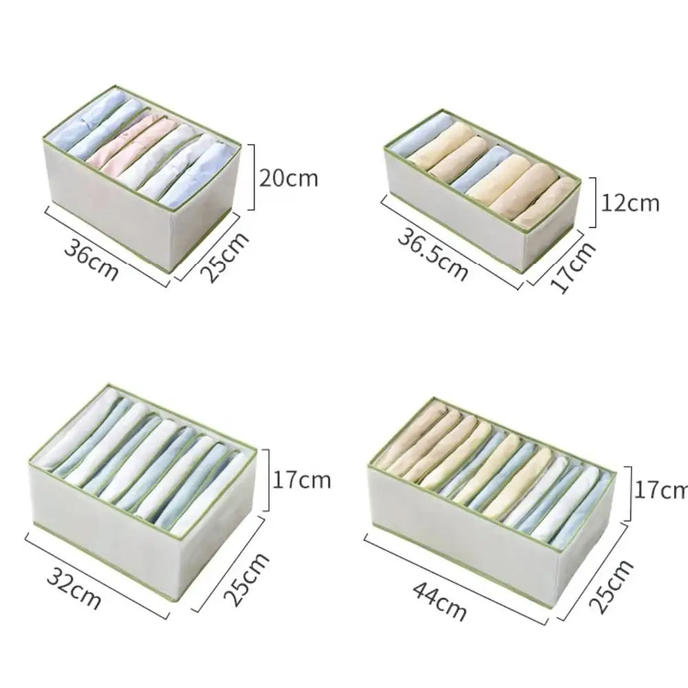 PP Board 7 Grids Underwear Organizer Dividers for Clothes Sock Bra Jeans Lingerie Storage Closet Organizers