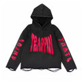 Custom Logo Rivet Decorative Distressed Trims Zip Hoodie Embroidery Patches Regular Fit Acid Washed Eco-Friendly Autumn 100%