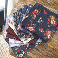 Wholesale 100% Cotton Small Floral Printed Handkerchiefs 8.6*8.6 Inch Vintage Pocket Squares for Men Women