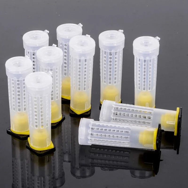 Beekeeping Plastic Queen Bee Cage Protective Cover for Cell Protector Cages