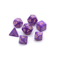 HS 10mm Mini Polyhedral RPG Dice Set D4-D20 Small DND Board Game Dice Made of Metal Wood and Acrylic