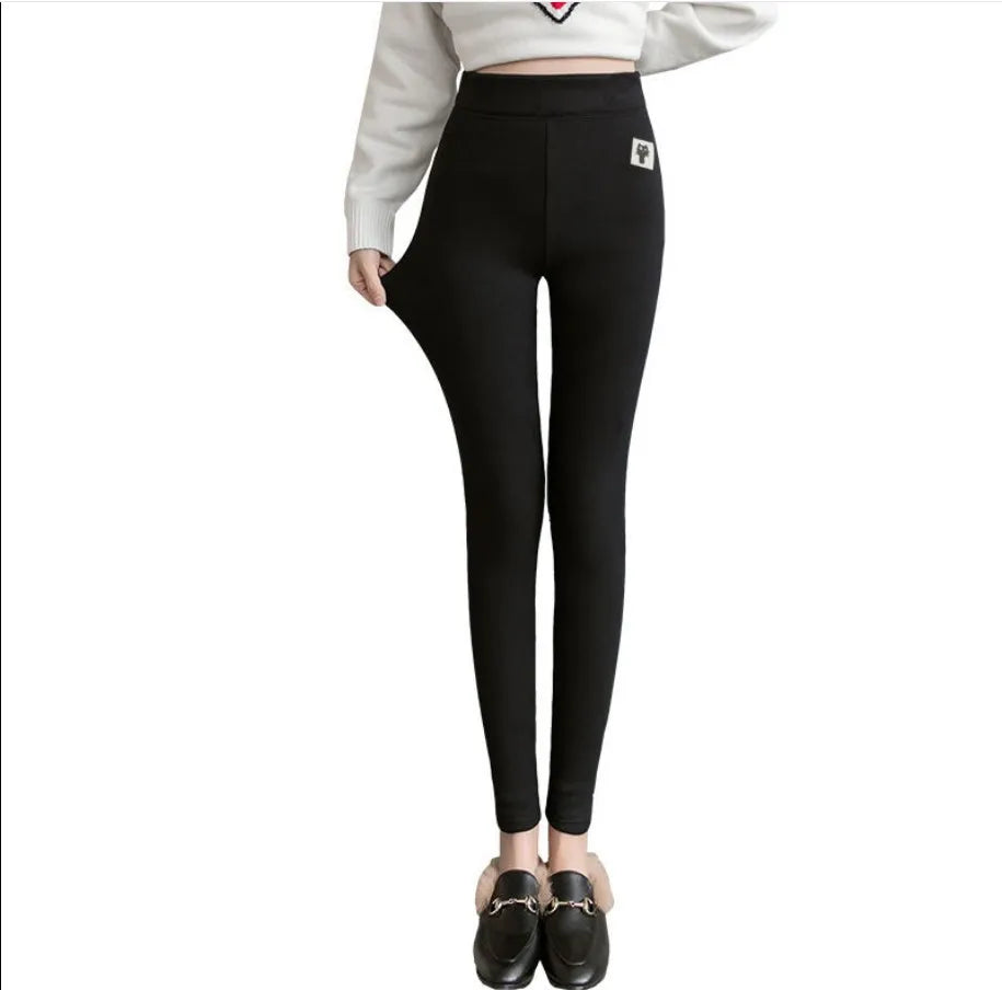New All-Match Large Size Women's High Waist Thin Leggings Breathable Cotton Long Johns for Spring Autumn Casual Cat Pattern
