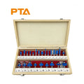 24pcs Set 1/4 Inch Shank Tungsten Carbide TCT Router Bit Woodworking for Wood