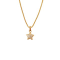 Women Jewelry 18K Gold Jewelry Wholesale Chains Pendant Simple Elegant Star Shape Necklace La Cadena De Las Estrellas