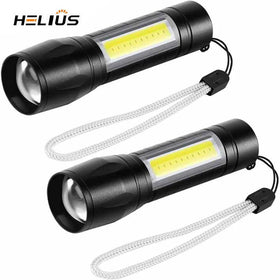 Wholesale Bright Light USB Rechargeable Mini LED Torch COB Maintenance Work Light Outdoor Hiking Camping Fishing EDC Flashlight