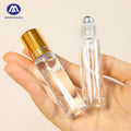 Wholesale 10ml & 15ml Roll-on Glass Perfume Bottle Cap with Golden Lid