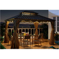 Youya Best Price Outdoor with Metal Roof Louver Waterproof Alum Aluminium Gazebo Pavillon