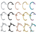 Gaby New Sale Lip Labrets None Piercing Labret Faux Lipring Stainless Steel Lead Free Nickel Free None Piercing Lip Body Jewelry