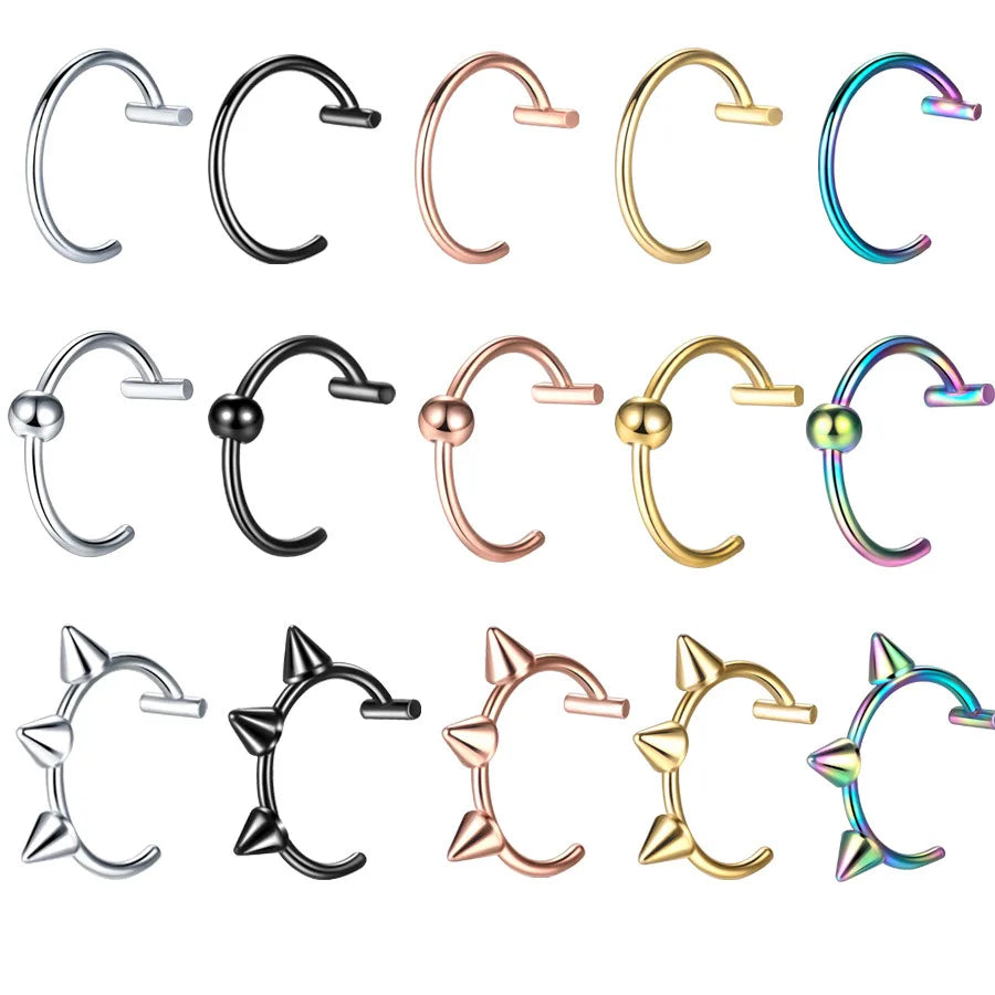 Gaby New Sale Lip Labrets None Piercing Labret Faux Lipring Stainless Steel Lead Free Nickel Free None Piercing Lip Body Jewelry