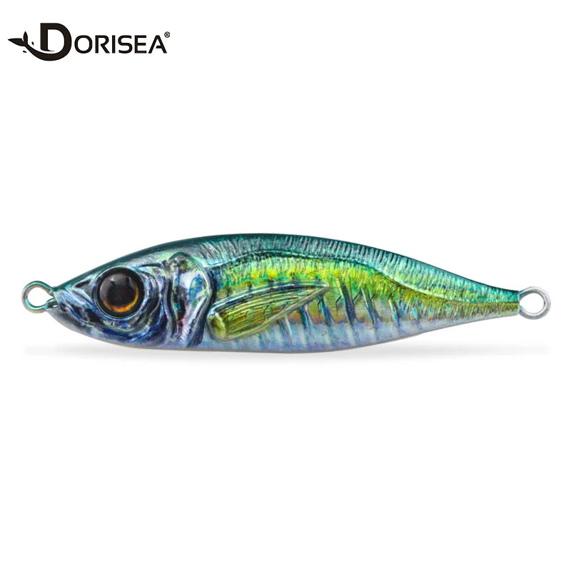 For 3D Printing Iron Plate Hard Bait Artificial Jigging Fishing Lure for River Lake Stream 7/10/14/21/28/40/60/80g