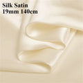 Wholesale 6A Real Silk Fabric Raw Smooth Soft Elegant Mulberry 100% Silk Satin Fabric 19 mm for Clothing