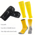 Football Soccer Guard Leg Sleeves Pads Anti Slip Socks Breathable Wear Protective Calf Support Cushioned Sports Gear 3 Pieces