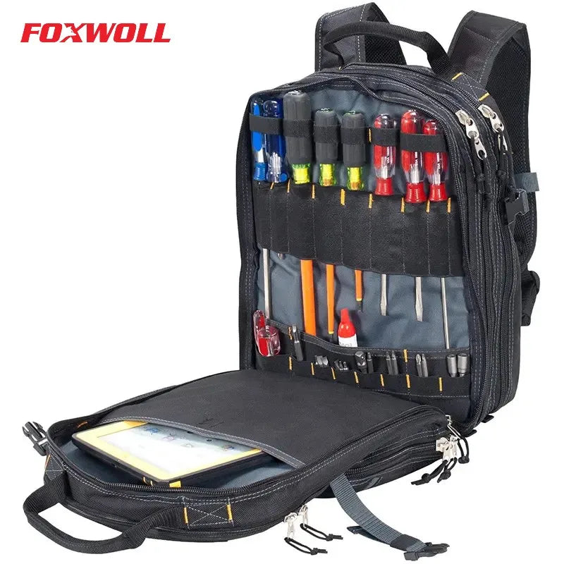 Leather Craft Bag Custom Premium Multi Functional Bag Electrician Backpack Tool Bag