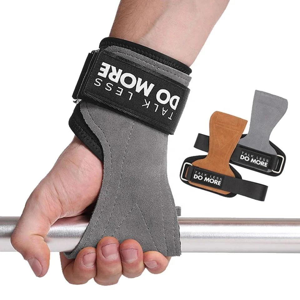 Gym Hand Grip Cowhide Leather Gymnastics Guard Palm Protectors