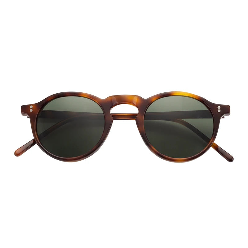 Vintage Mazzucchelli Acetate Polarized Sunglasses TAC Lenses Oval Shape Unisex Comfortable Lightweight