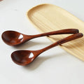 Hot Sale 6 Inch Small Wooden Kitchen Cooking Utensil Catering Kids Soup Teaspoon for Rice Soup for Camping
