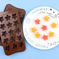 Saffron Star Silicone Chocolate Molds for Candle Making Five Star Angle Mold Silicone Cake Mold for Chocolate Biscuit Bakeware