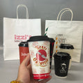 DisposableHot Sale Take Out Customsized  Printing logo  Take Away White/Brown Single/double Wall Kraft Paper  Cups