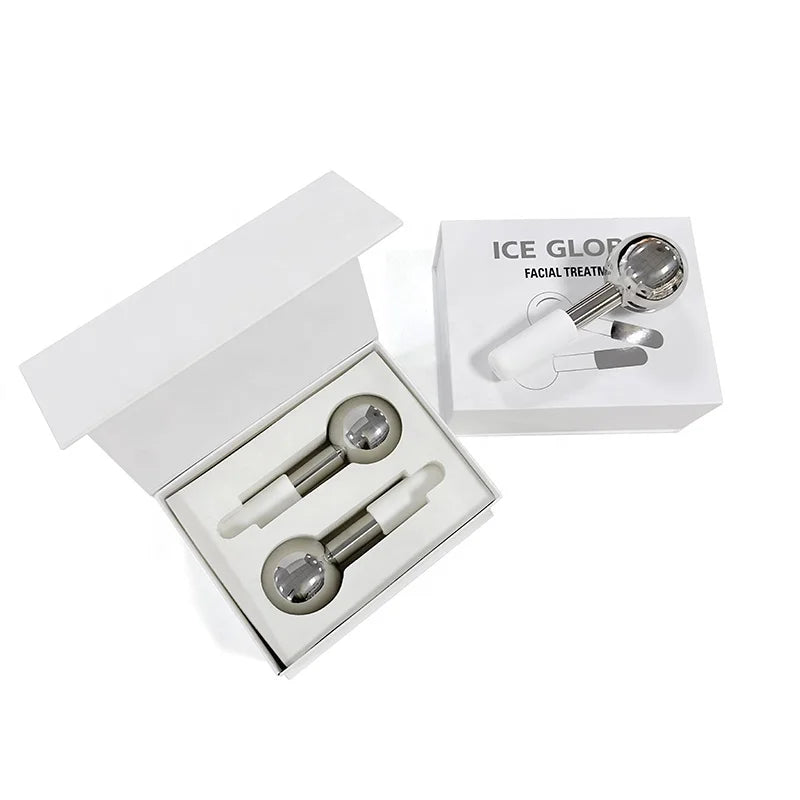 Magic Hot Sale Cooling Ice Roller Globes Beauty Equipment Face Tightening Facial Ice Roller Globes