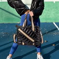 Custom Waterproof Pickleball Large Capacity Duffel Pickle Ball Paddle Bag Sports Crossbody Puffer Quilted Tennis Tote Bag