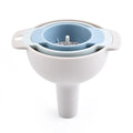 Multifunction 4 in 1 Kitchen Gadgets New Kitchen Plastic Utensil Set with Removable Strainer Oil Wine Funnel