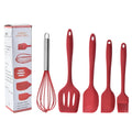 Hot Sale 5pcs Heat Resistant Silicone Kitchen Utensils Set Premium Baking & Pastry Tools for Kitchen Use