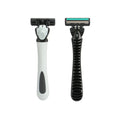 D335L High Quality Rubber Handle Shaving razor Triple Blade System Men Shaving razor