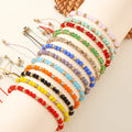 Go2boho Handmade Women's Fashion Adjustable Crystal Beads Bracelet Set Gold Plated Jewelry for Party Multi-Colored Gift