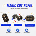 Customized LOGO Design Cut Rope Restore Street Magic Gimmick Broken Rope Recover Cutting Rope Magic Trick Prop Toy for Kids