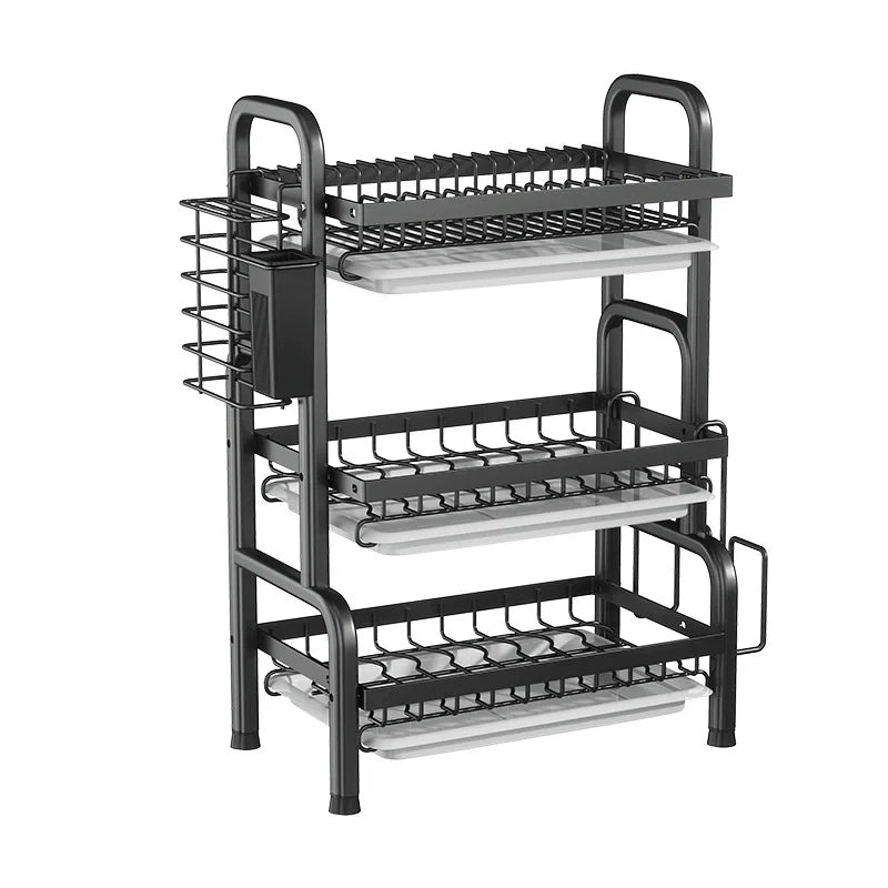 Large Capacity Over the Sink Dish Drying Rack Dish Drying Rack Sink Multifunction Dish Drainer Rack