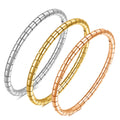 Minimalist Stainless Steel Bracelet 5MM Thick Women Gold Plated 18K Gold Bracelets Fashion Jewelry Bracelets & Bangles