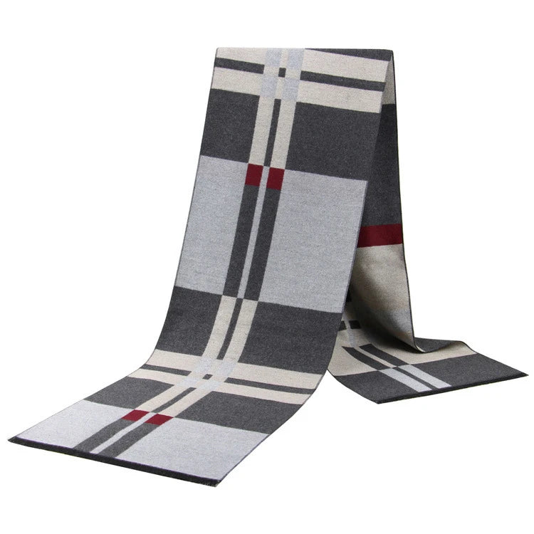 Custom Classic Designer Winter Scarf Check Scarfs for Men Stylish