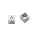 High Polishing Stainless Steel Beads With Alphabet Letter Name Bracelet Accessories Jewelry