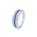 Fashion Jewelry Adjustable Rings for Women Light Luxury Full Zircon O Ring Wholesale
