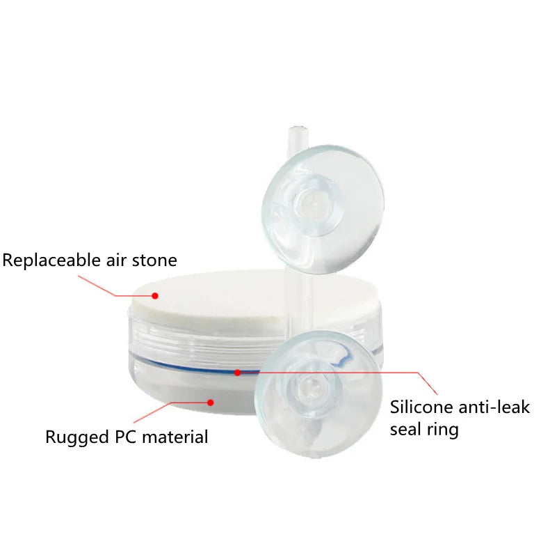 SIROKA Fish Tank Nano Bubble Stone Kit Fish Tank Hydroponic Dissolved Oxygen Diffuser Aquarium Air Stone