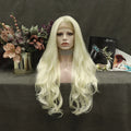Celebrity 24 Inch Transparent Lace Front Synthetic Wigs  Wave Light  Color Heat Resistant  Lace Frontal Wigs